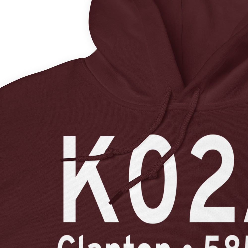 Chilton County Airport / Gragg-Wade Field (K02A) ICAO Hoodie Sweatshirt 