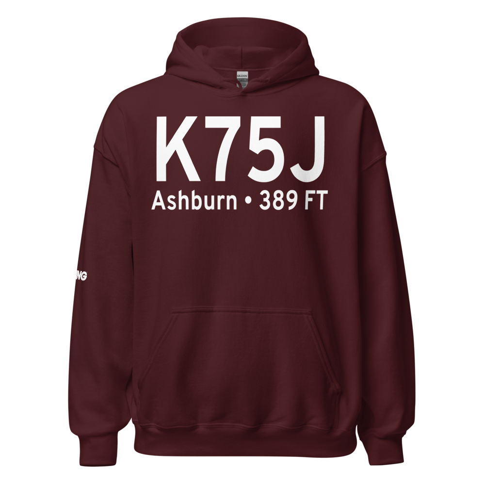 Turner County Airport (K75J) ICAO Hoodie Sweatshirt 