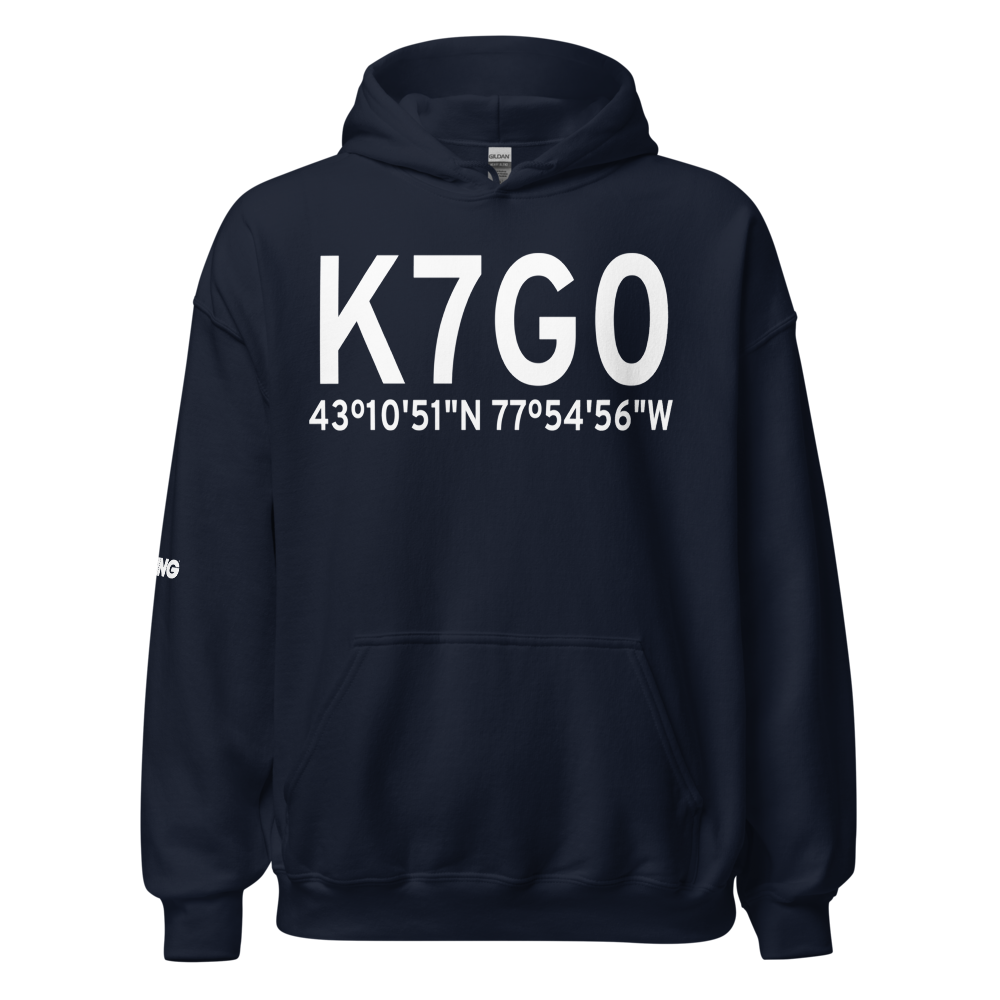 Ledgedale Airpark (K7G0) ICAO Hoodie Sweatshirt 