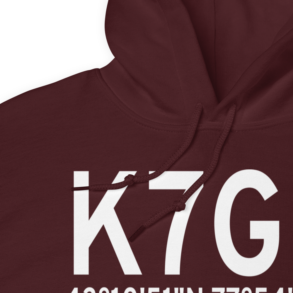 Ledgedale Airpark (K7G0) ICAO Hoodie Sweatshirt 