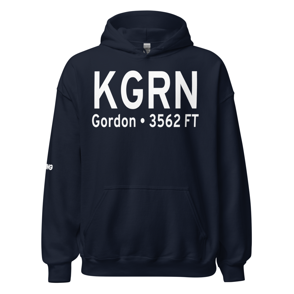 Gordon Municipal Airport (KGRN) ICAO Hoodie Sweatshirt 