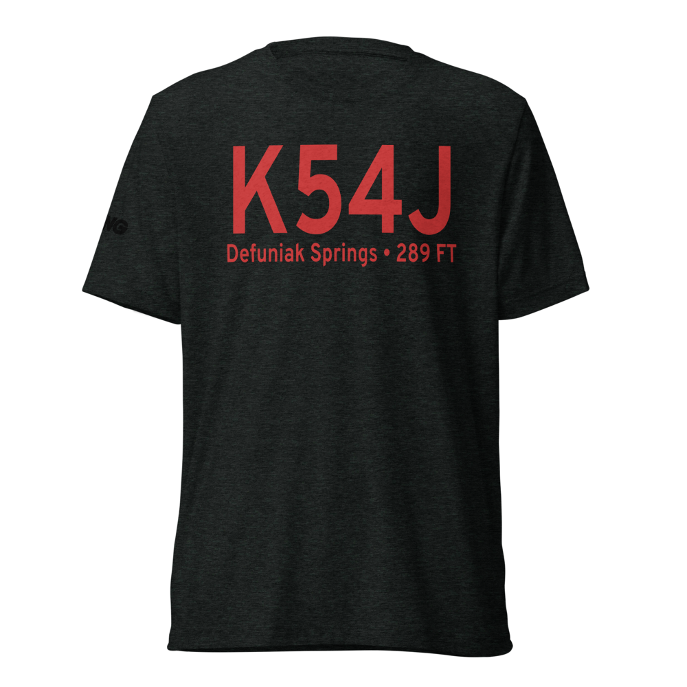 Defuniak Springs Airport (K54J) ICAO Tri-blend T-Shirt 