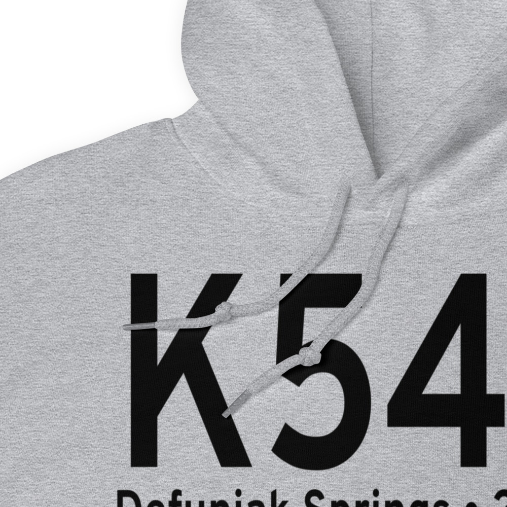 Defuniak Springs Airport (K54J) ICAO Hoodie Sweatshirt 