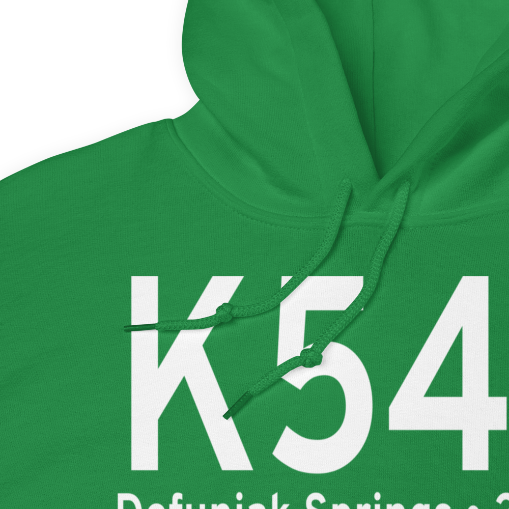 Defuniak Springs Airport (K54J) ICAO Hoodie Sweatshirt 