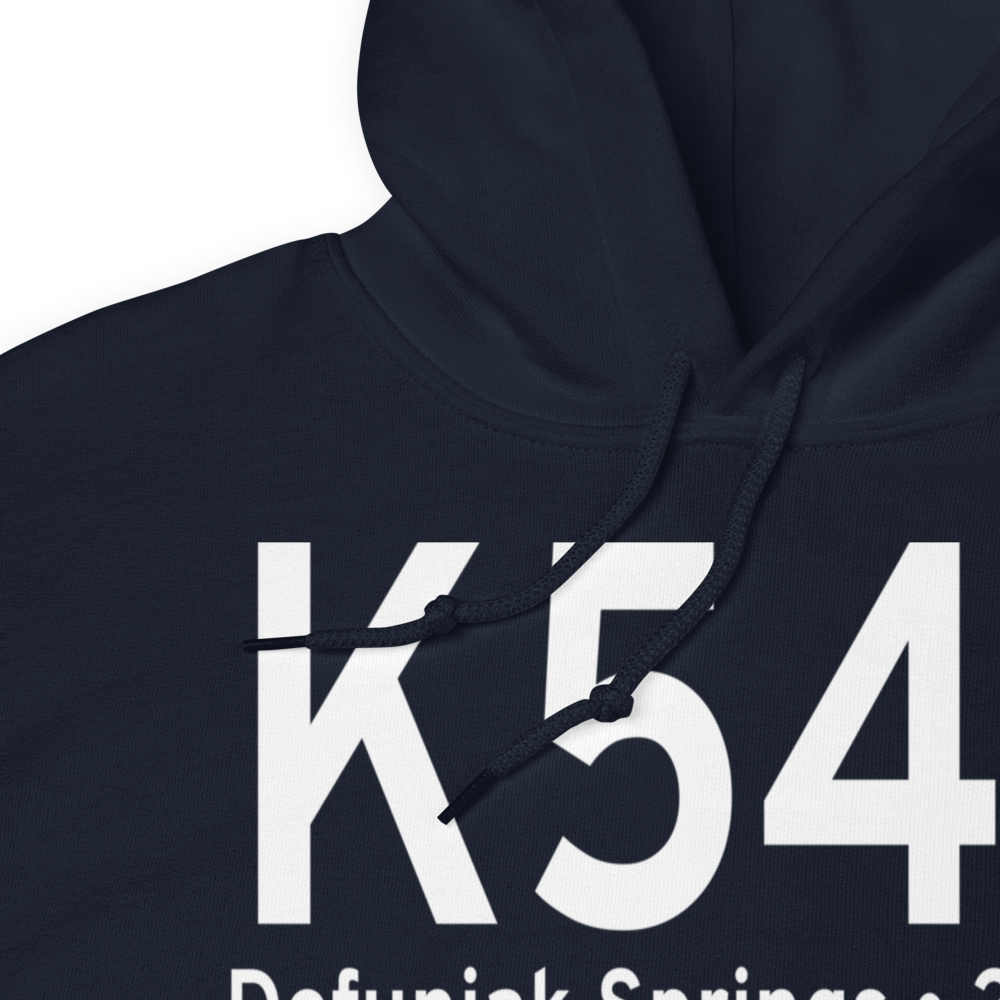 Defuniak Springs Airport (K54J) ICAO Hoodie Sweatshirt 
