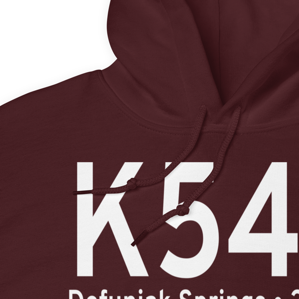 Defuniak Springs Airport (K54J) ICAO Hoodie Sweatshirt 