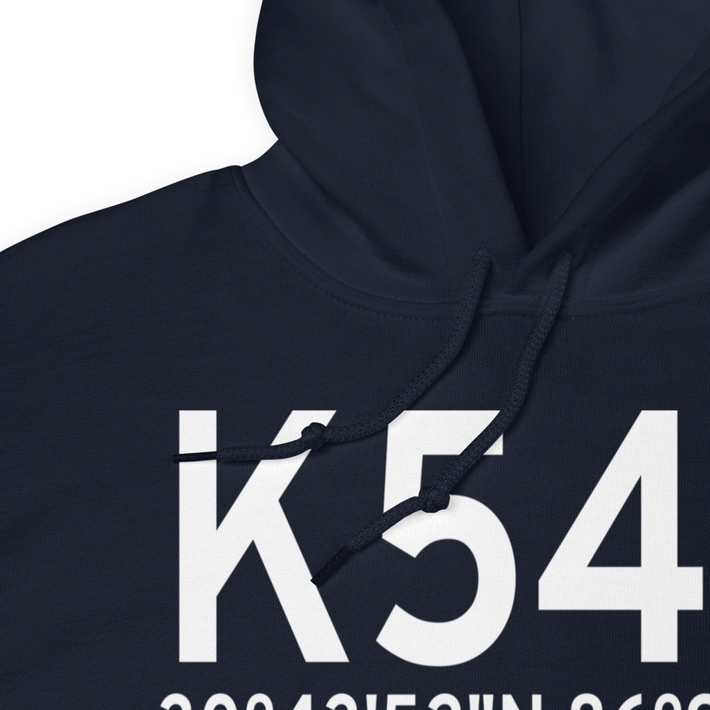 Defuniak Springs Airport (K54J) ICAO Hoodie Sweatshirt 