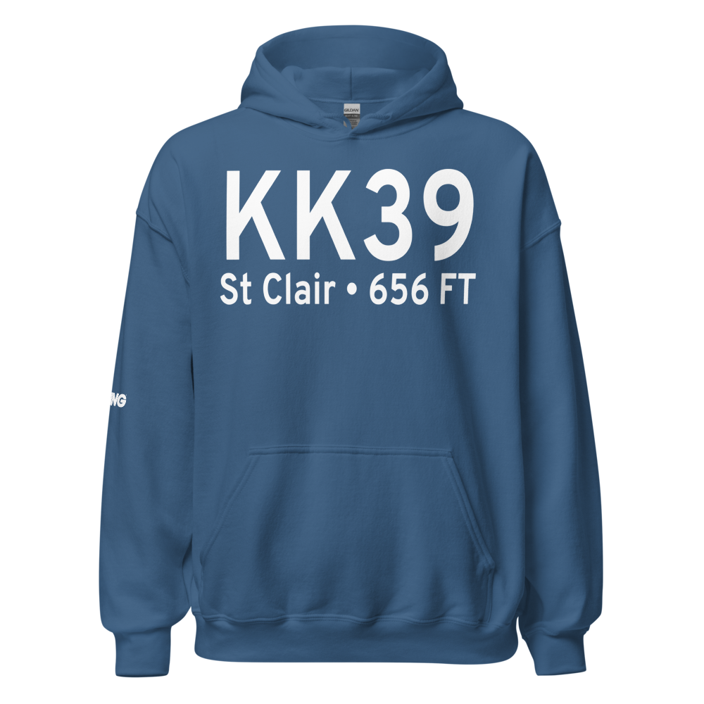 St Clair Regional Airport (KK39) ICAO Hoodie Sweatshirt 