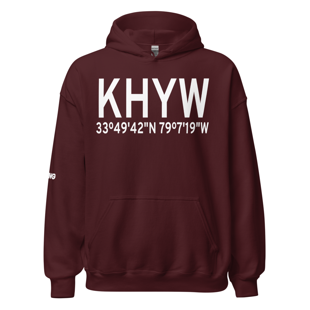 Conway Horry County Airport (KHYW) ICAO Hoodie Sweatshirt 