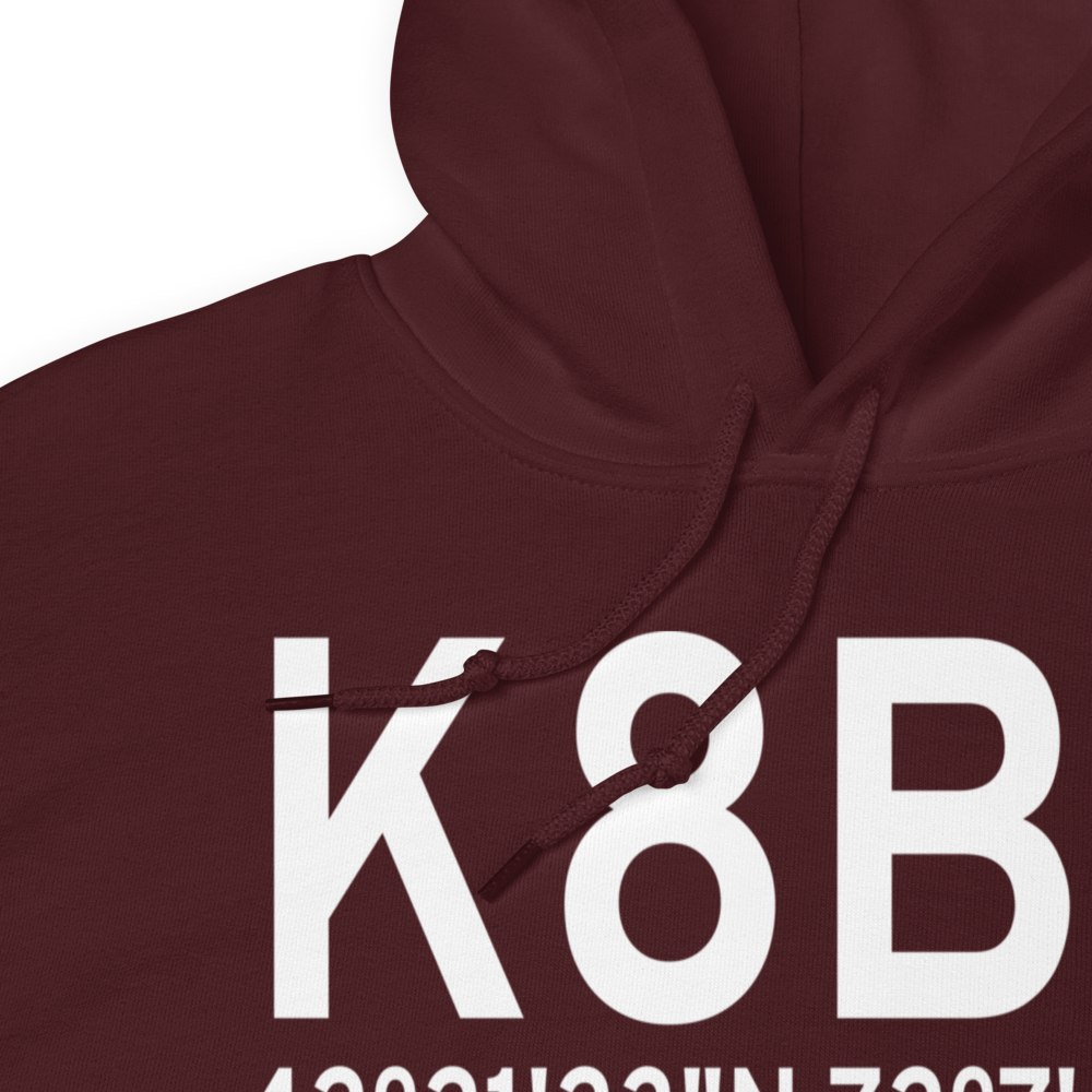 Tanner Hiller Airport (K8B5) ICAO Hoodie Sweatshirt 