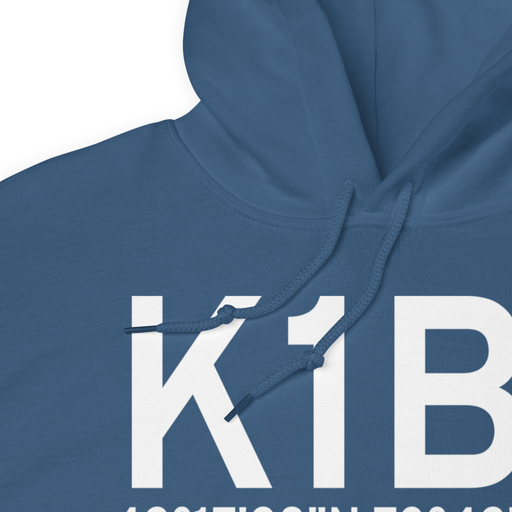 Columbia County Airport (K1B1) ICAO Hoodie Sweatshirt 