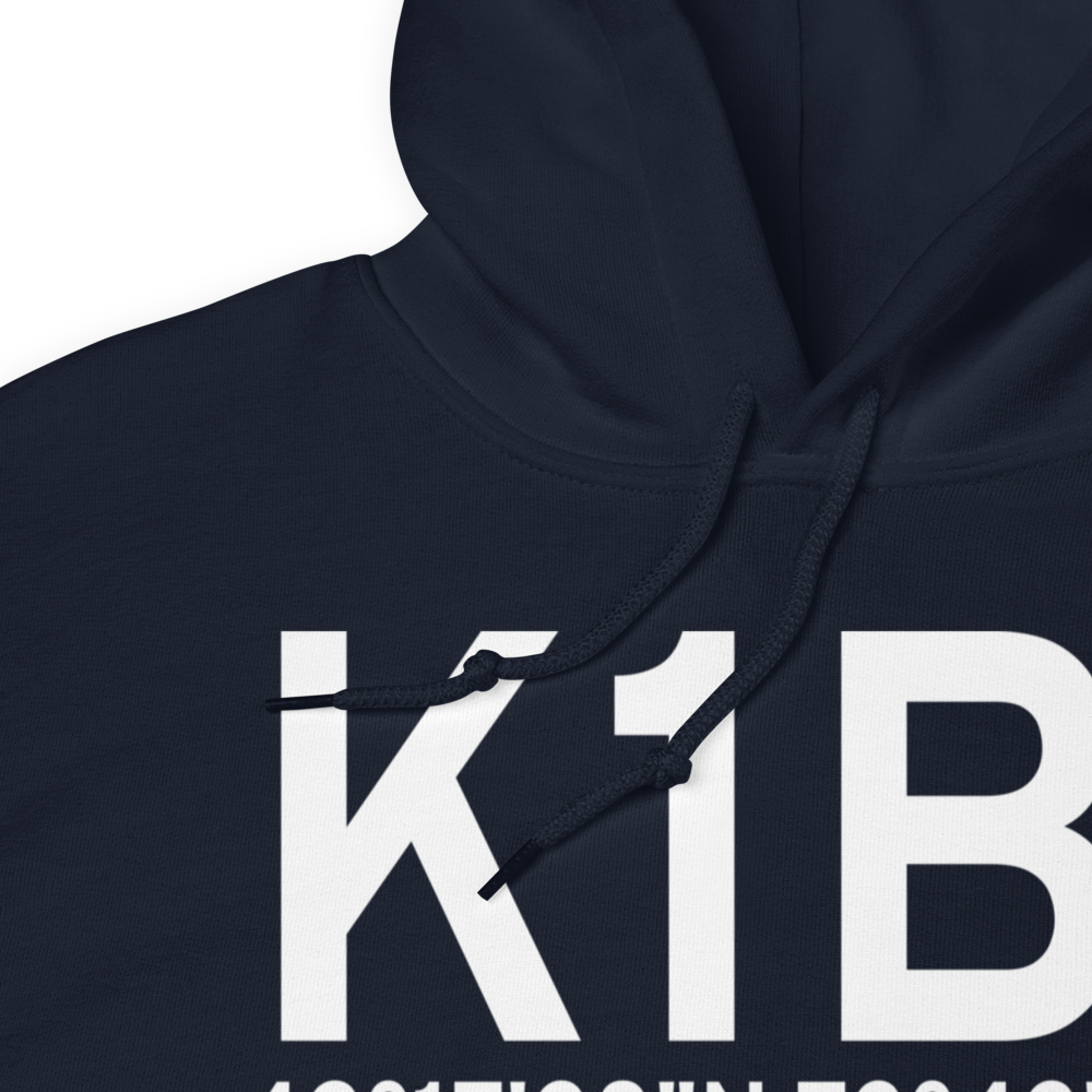 Columbia County Airport (K1B1) ICAO Hoodie Sweatshirt 