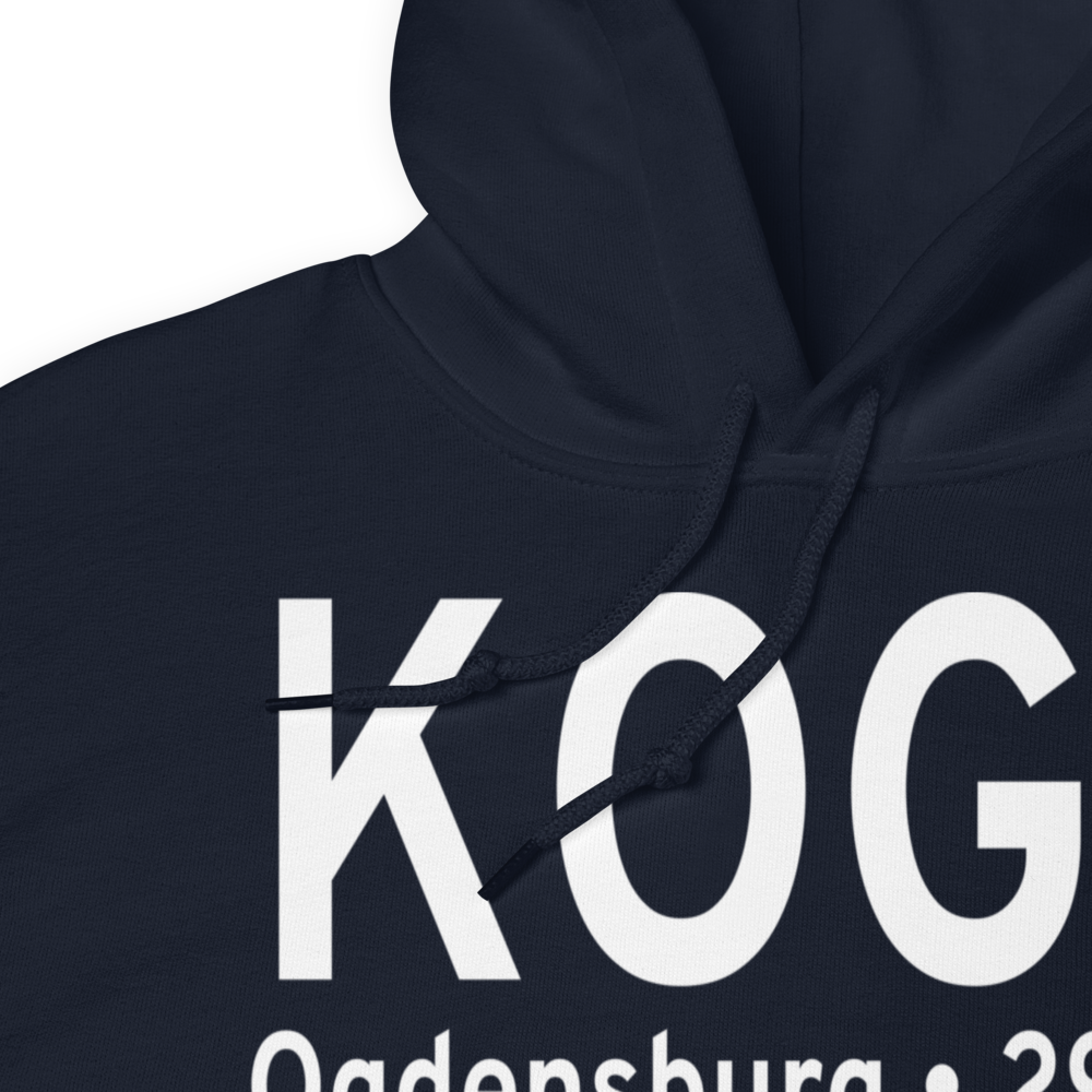 Ogdensburg International Airport (KOGS) ICAO Hoodie Sweatshirt 
