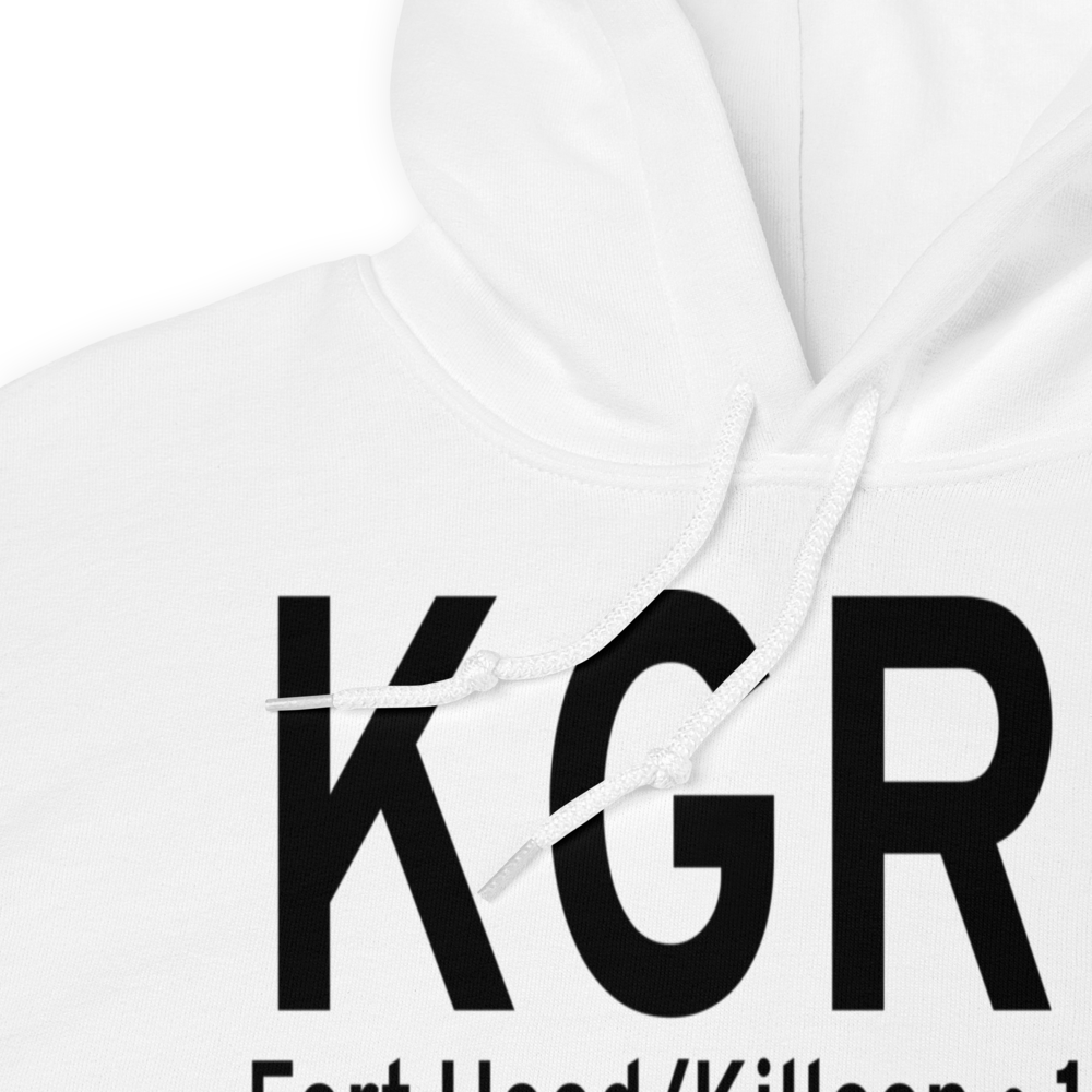 Robert Gray  Army Air Field Airport (KGRK) ICAO Hoodie Sweatshirt 