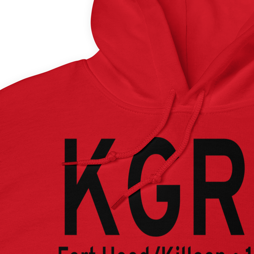 Robert Gray  Army Air Field Airport (KGRK) ICAO Hoodie Sweatshirt 
