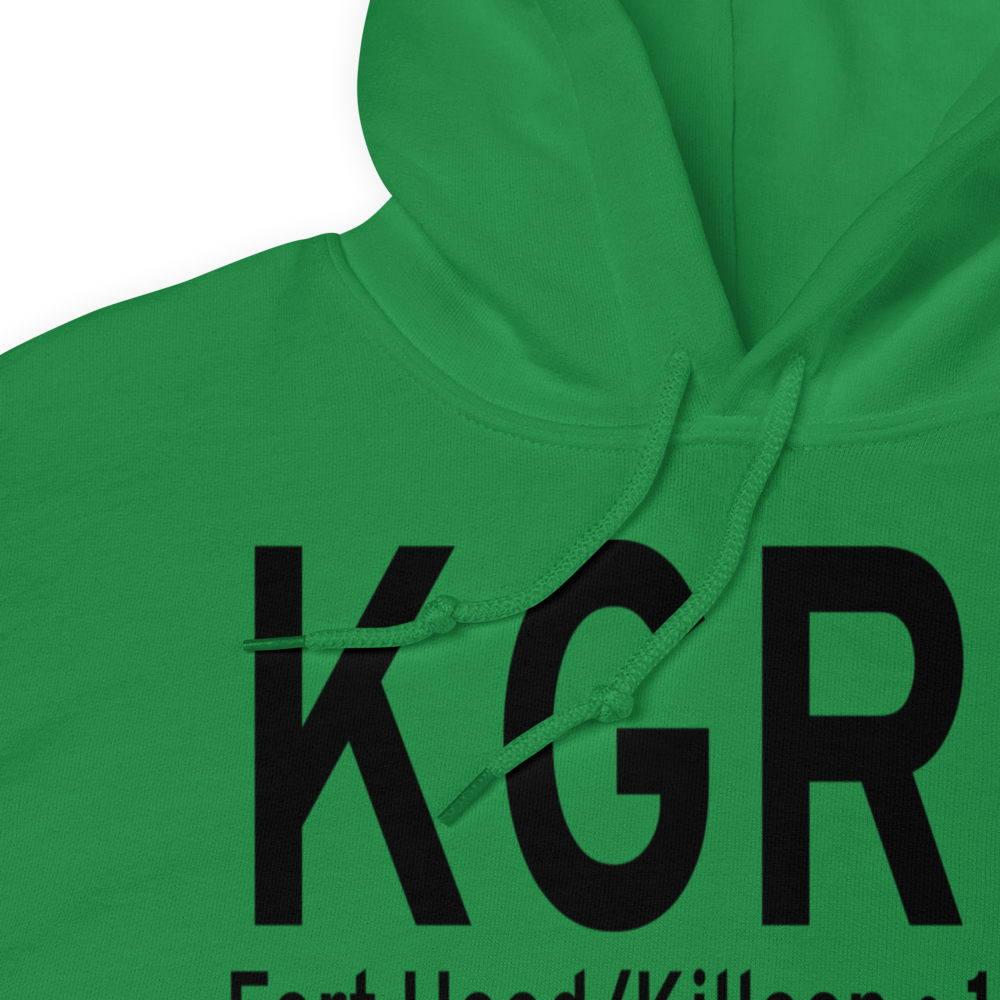 Robert Gray  Army Air Field Airport (KGRK) ICAO Hoodie Sweatshirt 