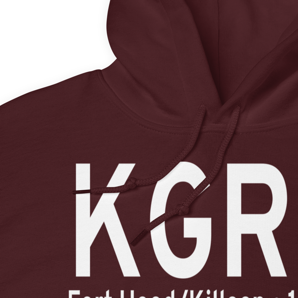 Robert Gray  Army Air Field Airport (KGRK) ICAO Hoodie Sweatshirt 
