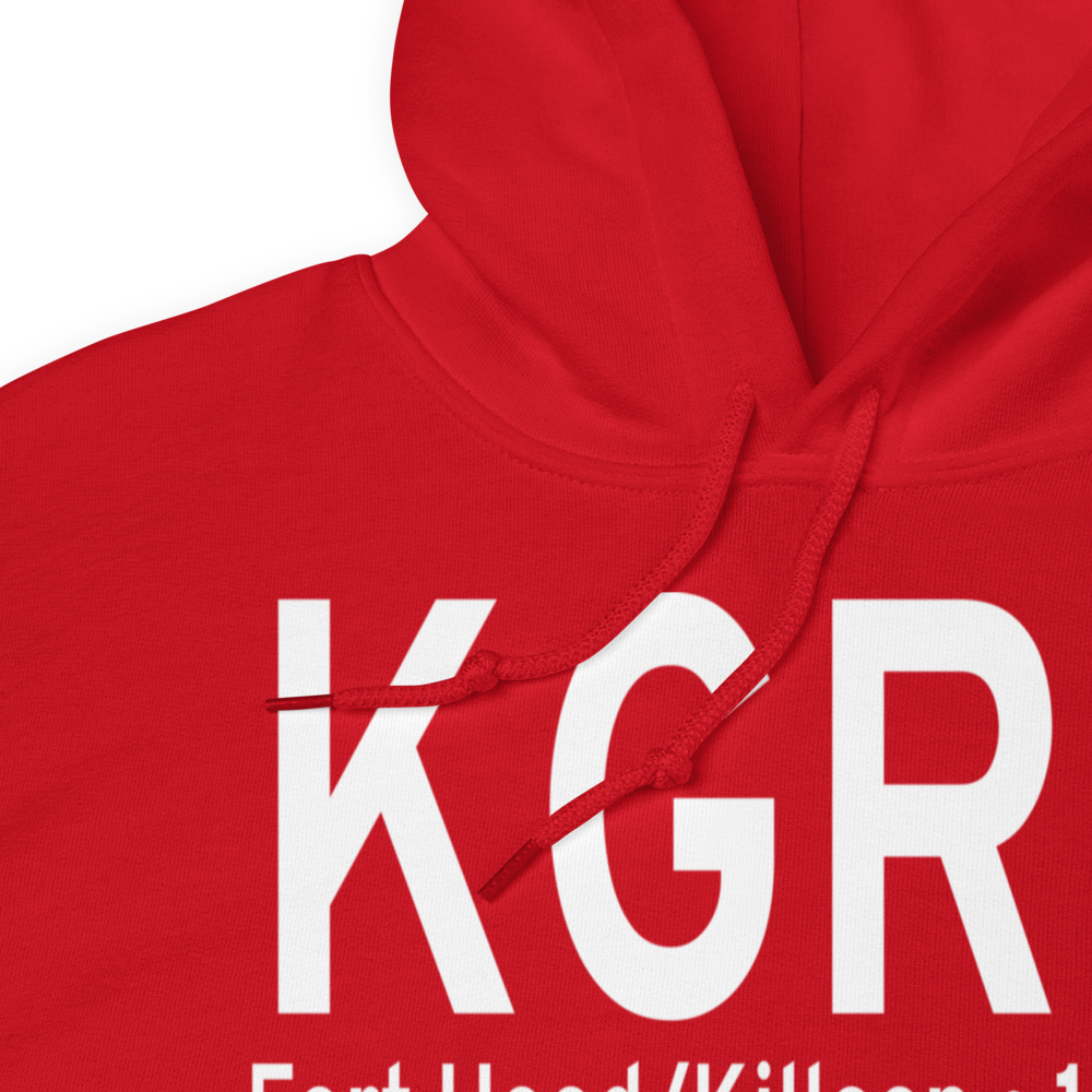 Robert Gray  Army Air Field Airport (KGRK) ICAO Hoodie Sweatshirt 