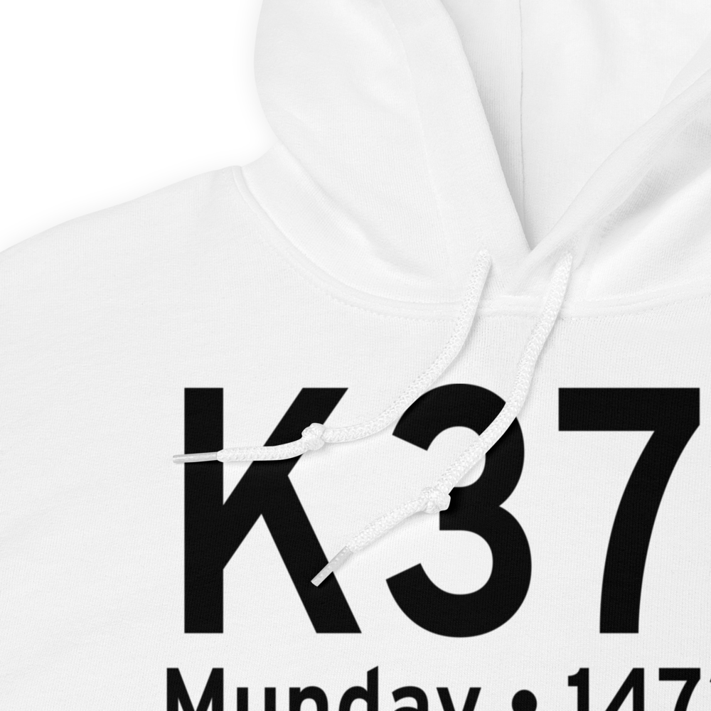 Munday Municipal Airport (K37F) ICAO Hoodie Sweatshirt 