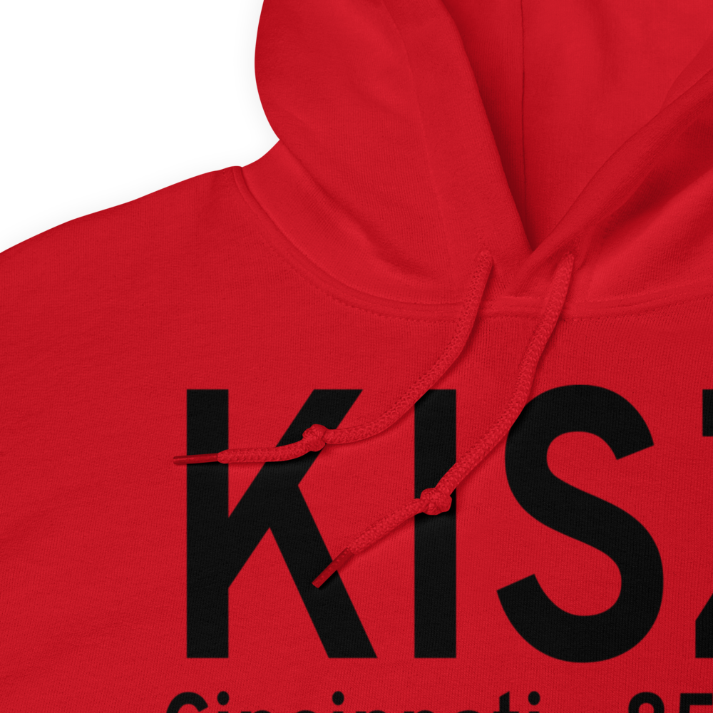 Cincinnati Blue Ash Airport (KISZ) ICAO Hoodie Sweatshirt 