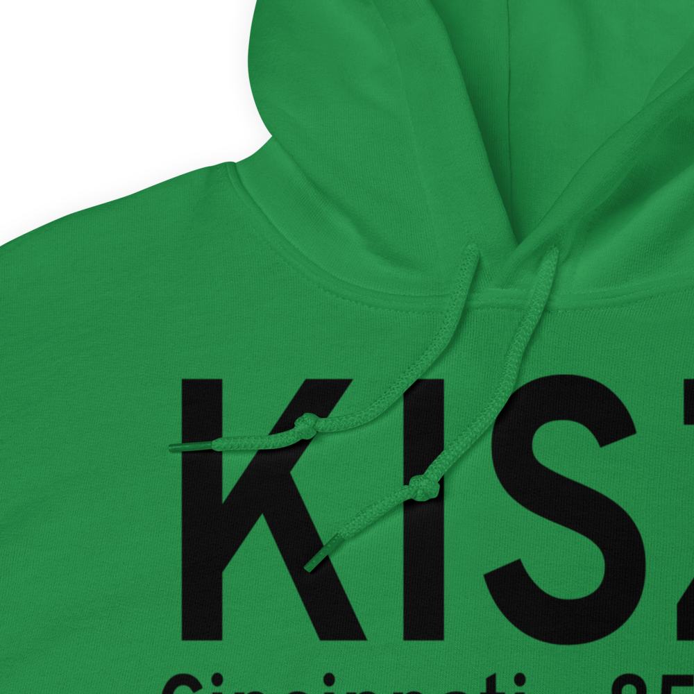 Cincinnati Blue Ash Airport (KISZ) ICAO Hoodie Sweatshirt 