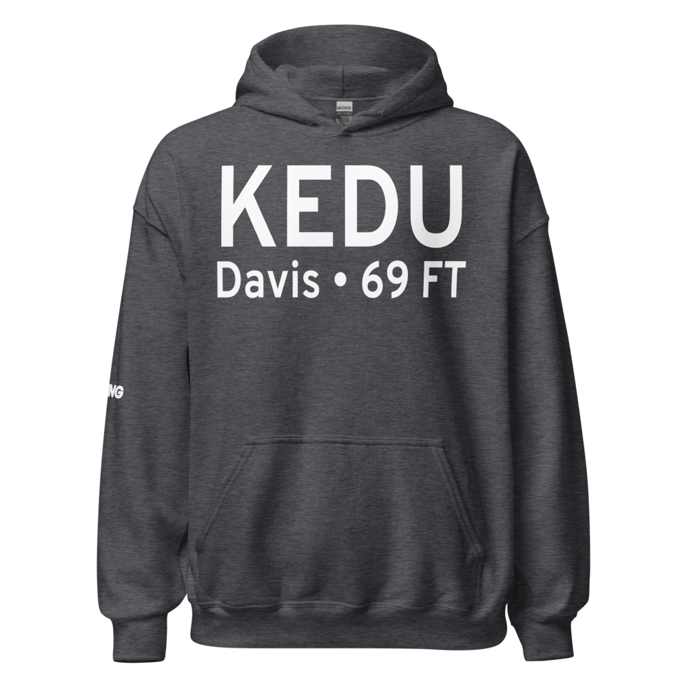 University Airport (KEDU) ICAO Hoodie Sweatshirt 