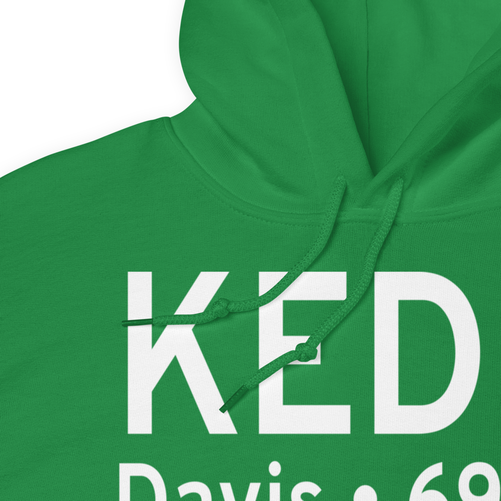 University Airport (KEDU) ICAO Hoodie Sweatshirt 