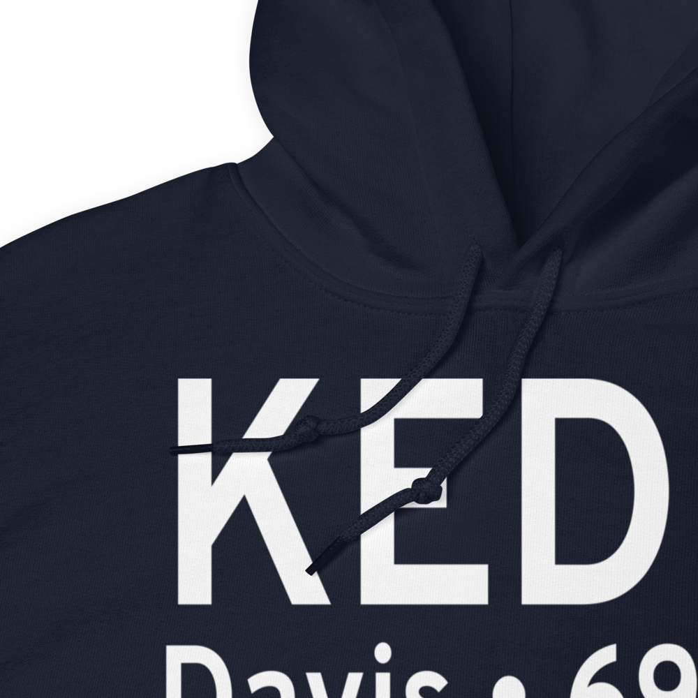 University Airport (KEDU) ICAO Hoodie Sweatshirt 