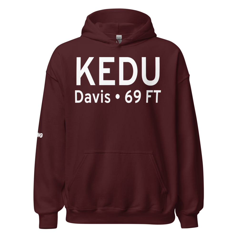 University Airport (KEDU) ICAO Hoodie Sweatshirt 