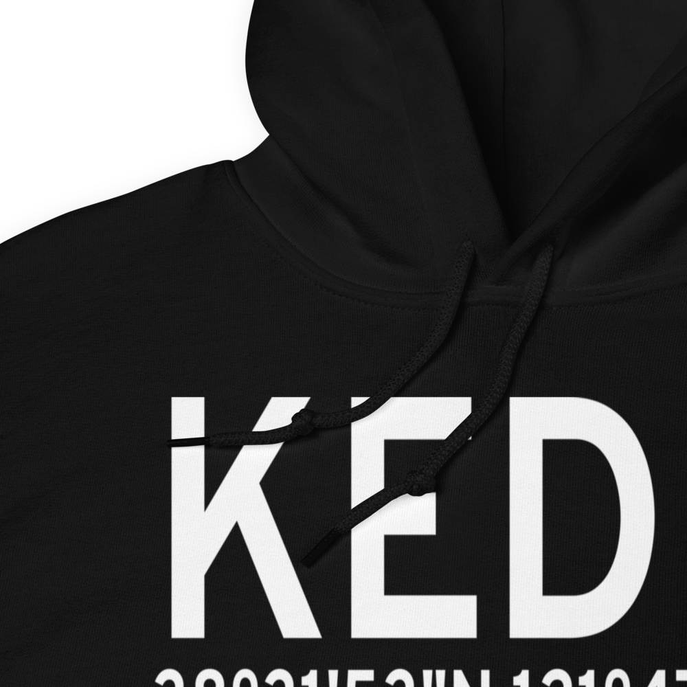 University Airport (KEDU) ICAO Hoodie Sweatshirt 