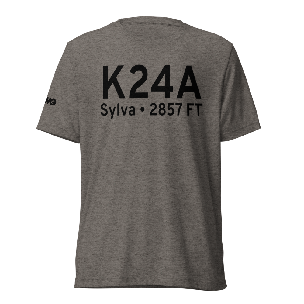 Jackson County Airport (K24A) ICAO Tri-blend T-Shirt 