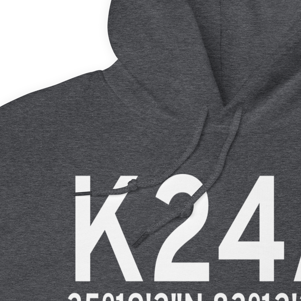 Jackson County Airport (K24A) ICAO Hoodie Sweatshirt 