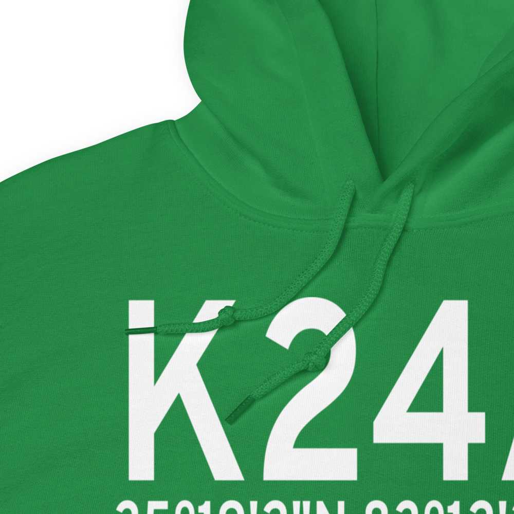 Jackson County Airport (K24A) ICAO Hoodie Sweatshirt 