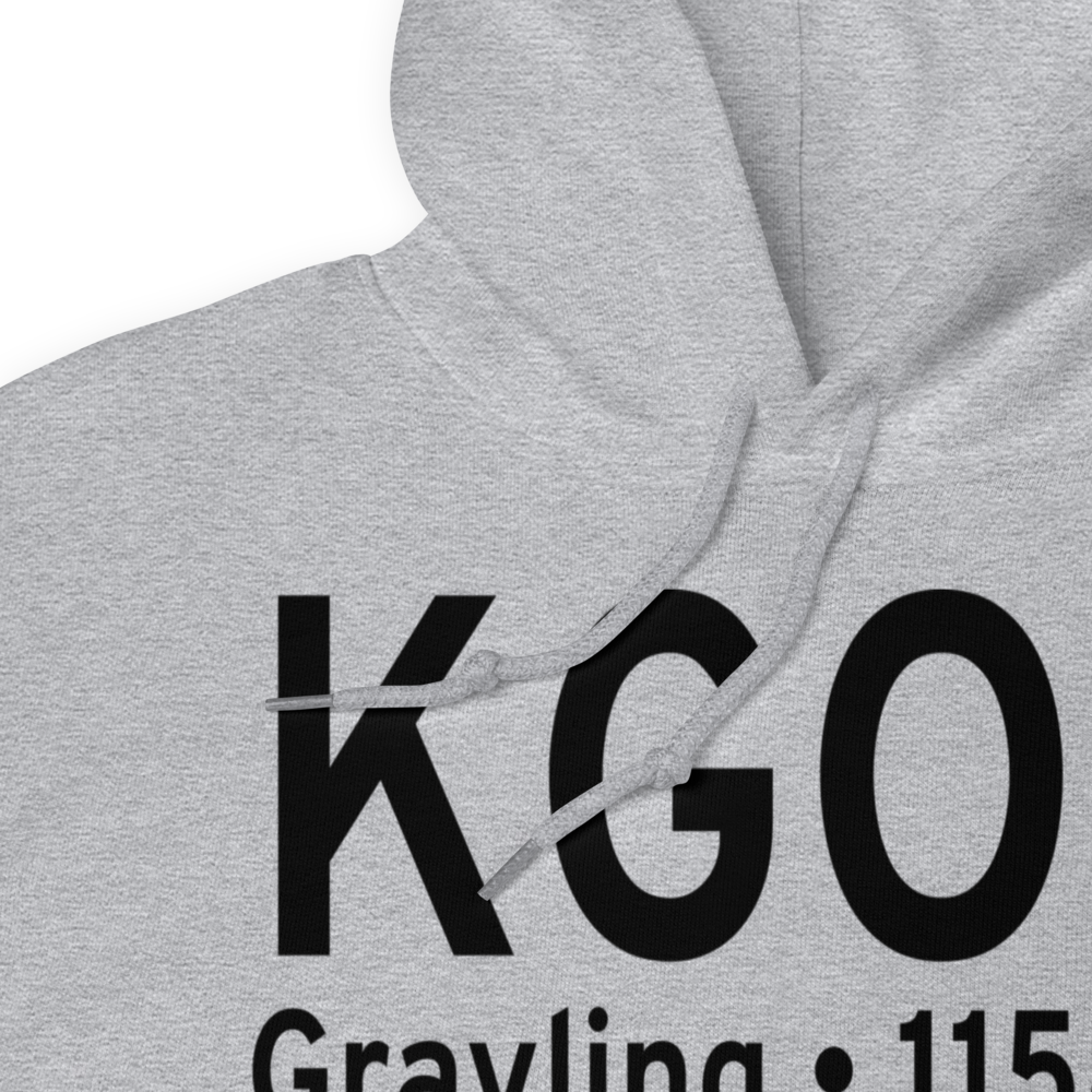Grayling Army Air Field (KGOV) ICAO Hoodie Sweatshirt 