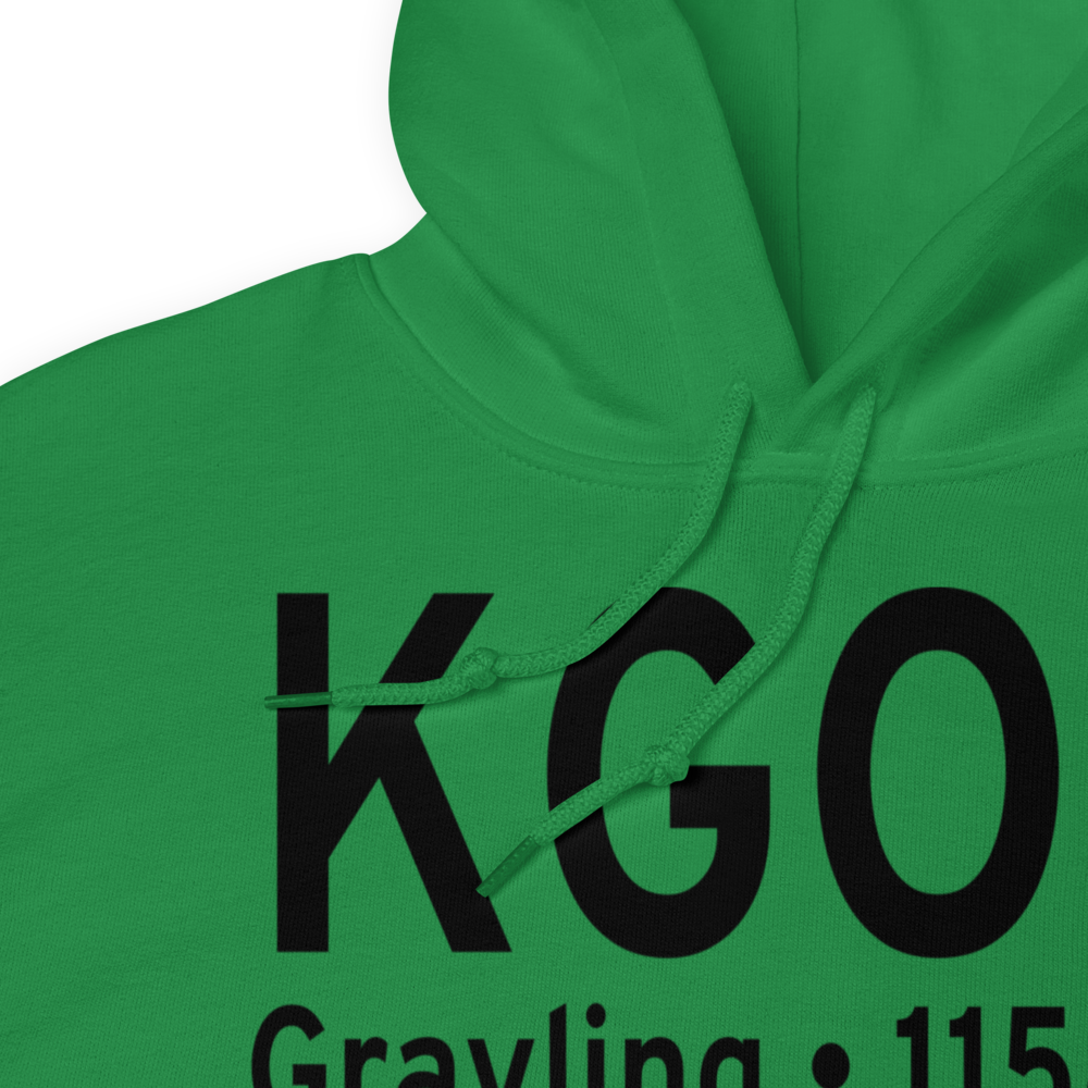 Grayling Army Air Field (KGOV) ICAO Hoodie Sweatshirt 