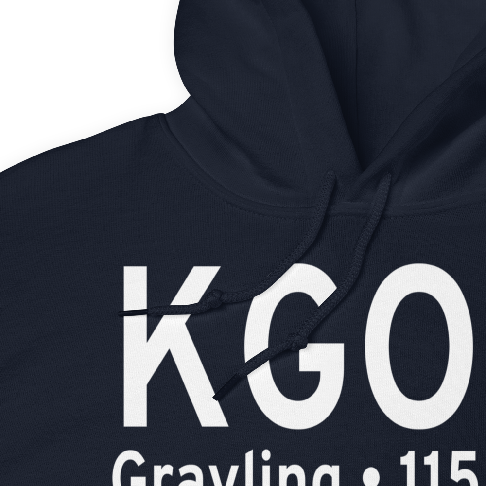 Grayling Army Air Field (KGOV) ICAO Hoodie Sweatshirt 