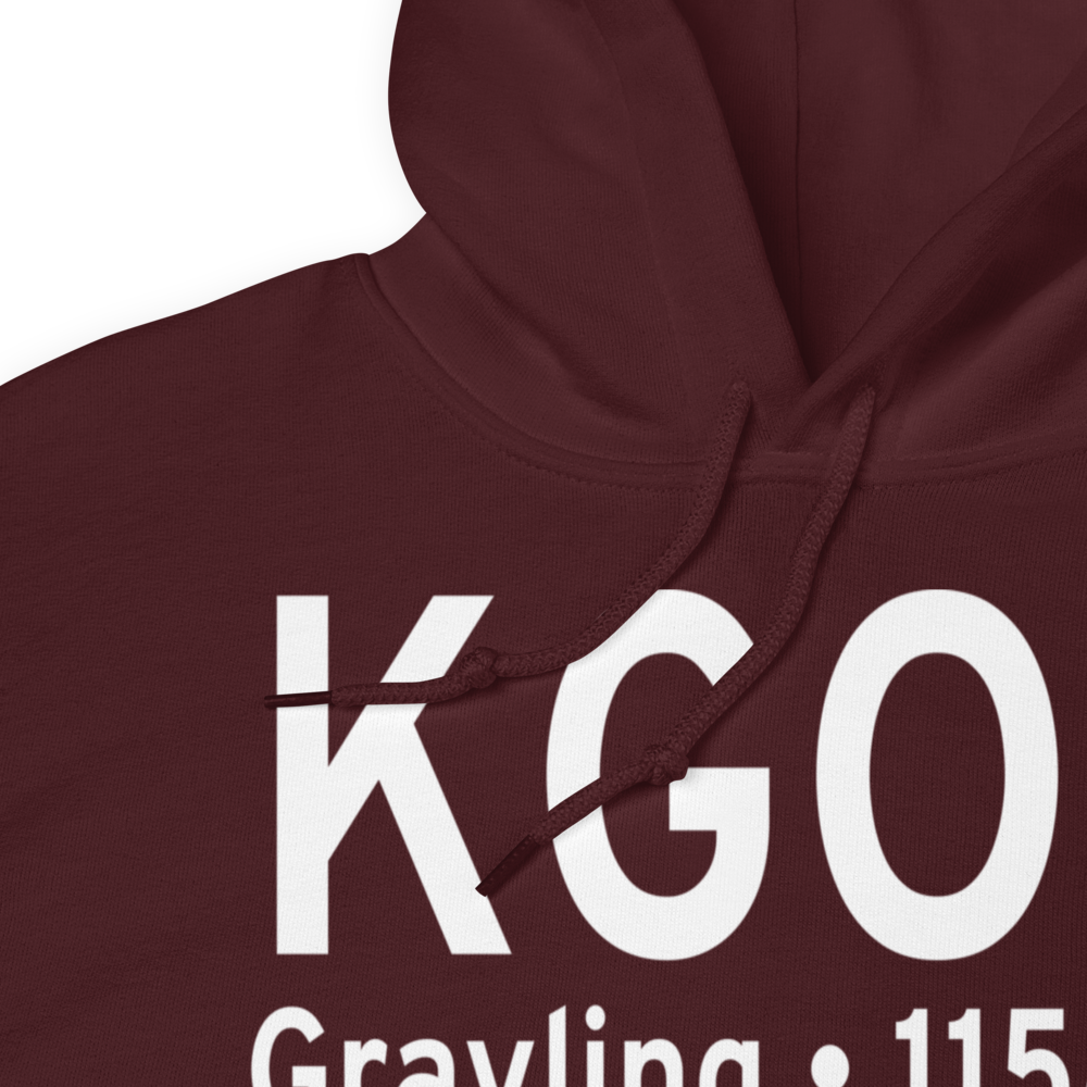 Grayling Army Air Field (KGOV) ICAO Hoodie Sweatshirt 