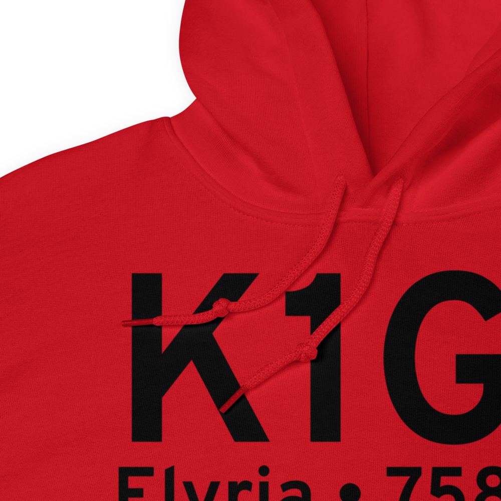 Elyria Airport (K1G1) ICAO Hoodie Sweatshirt 