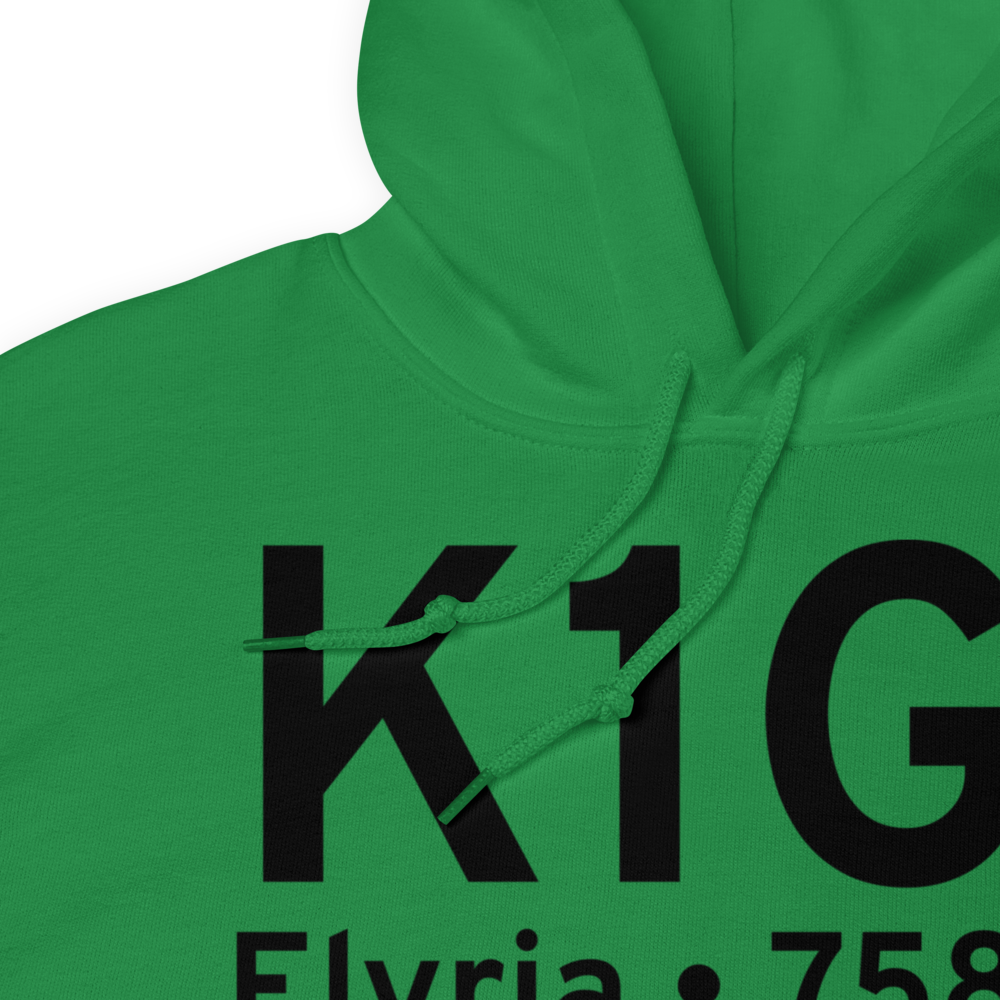 Elyria Airport (K1G1) ICAO Hoodie Sweatshirt 