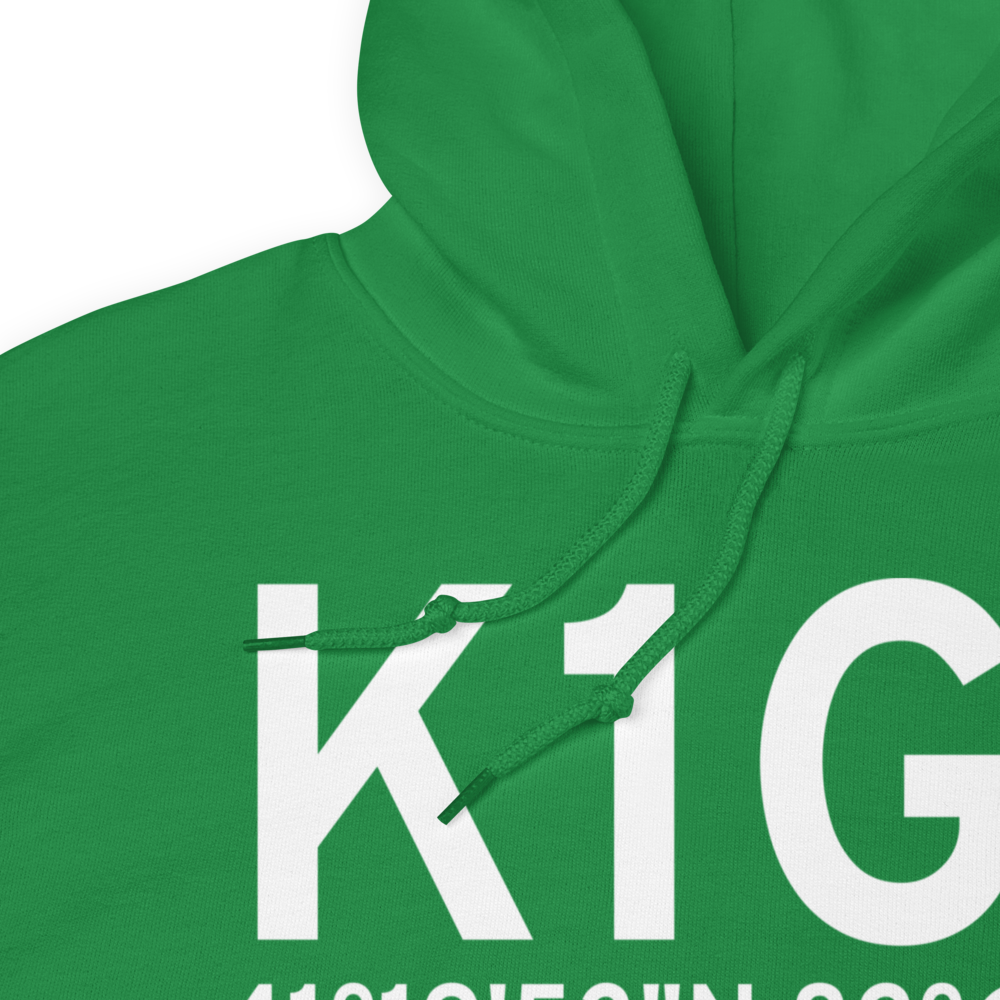 Elyria Airport (K1G1) ICAO Hoodie Sweatshirt 