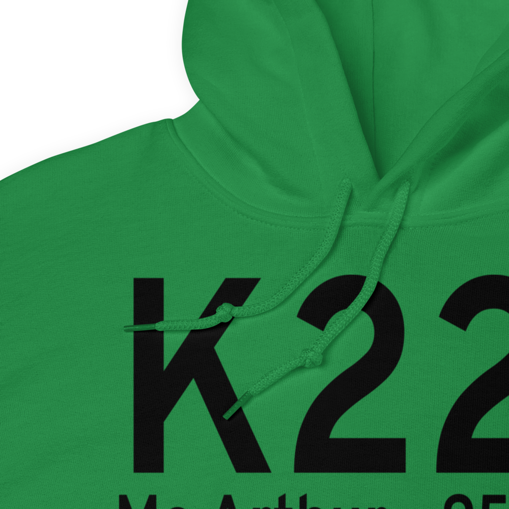 Vinton County Airport (K22I) ICAO Hoodie Sweatshirt 