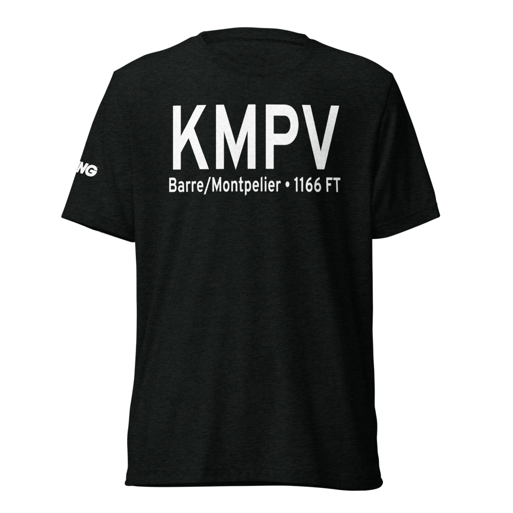 Edward F Knapp State Airport (KMPV) ICAO Tri-blend T-Shirt 