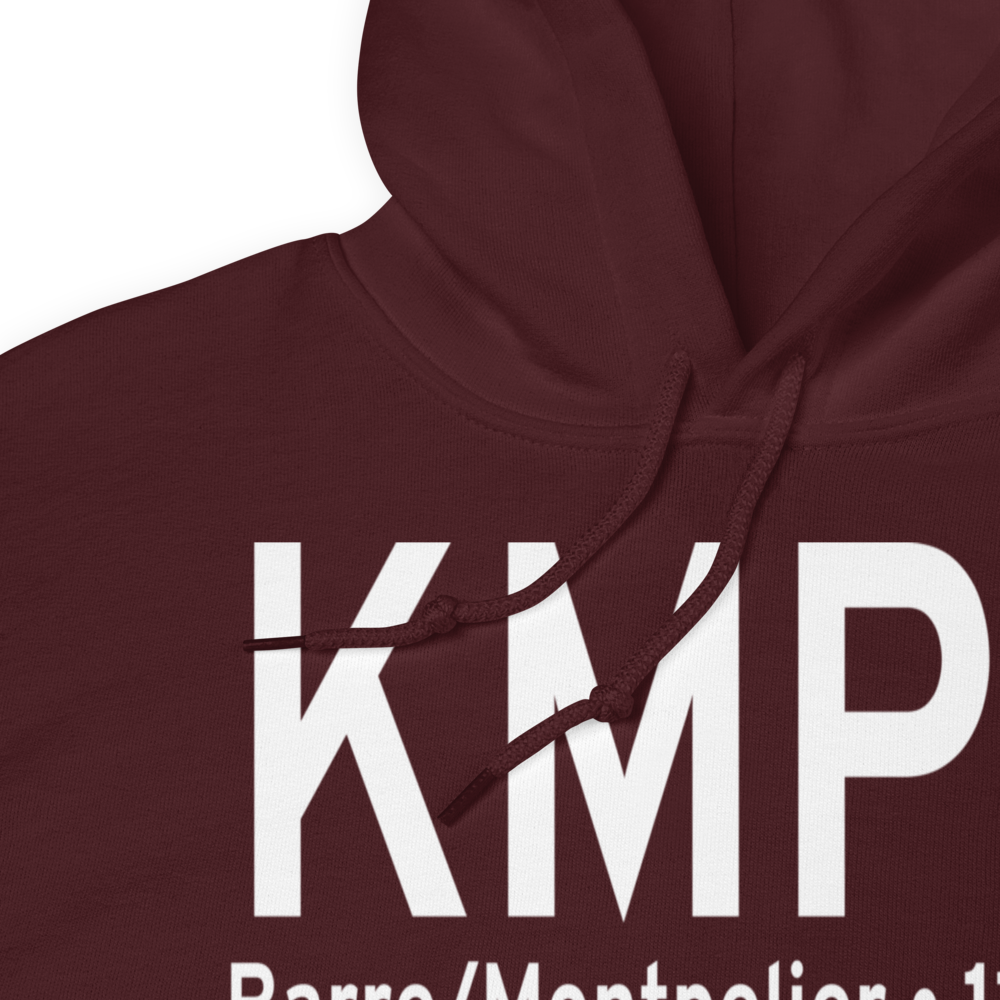 Edward F Knapp State Airport (KMPV) ICAO Hoodie Sweatshirt 