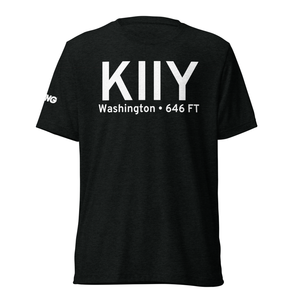 Washington Wilkes County Airport (KIIY) ICAO Tri-blend T-Shirt 