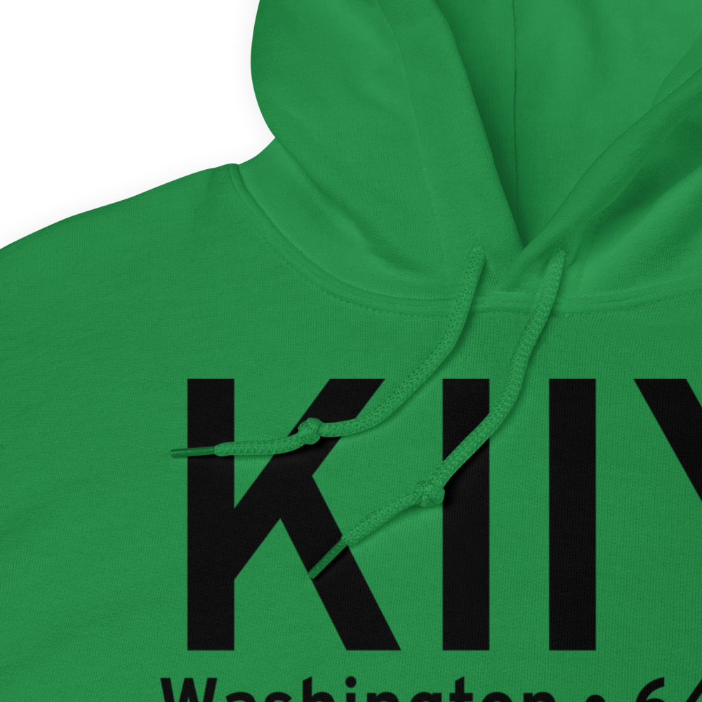Washington Wilkes County Airport (KIIY) ICAO Hoodie Sweatshirt 