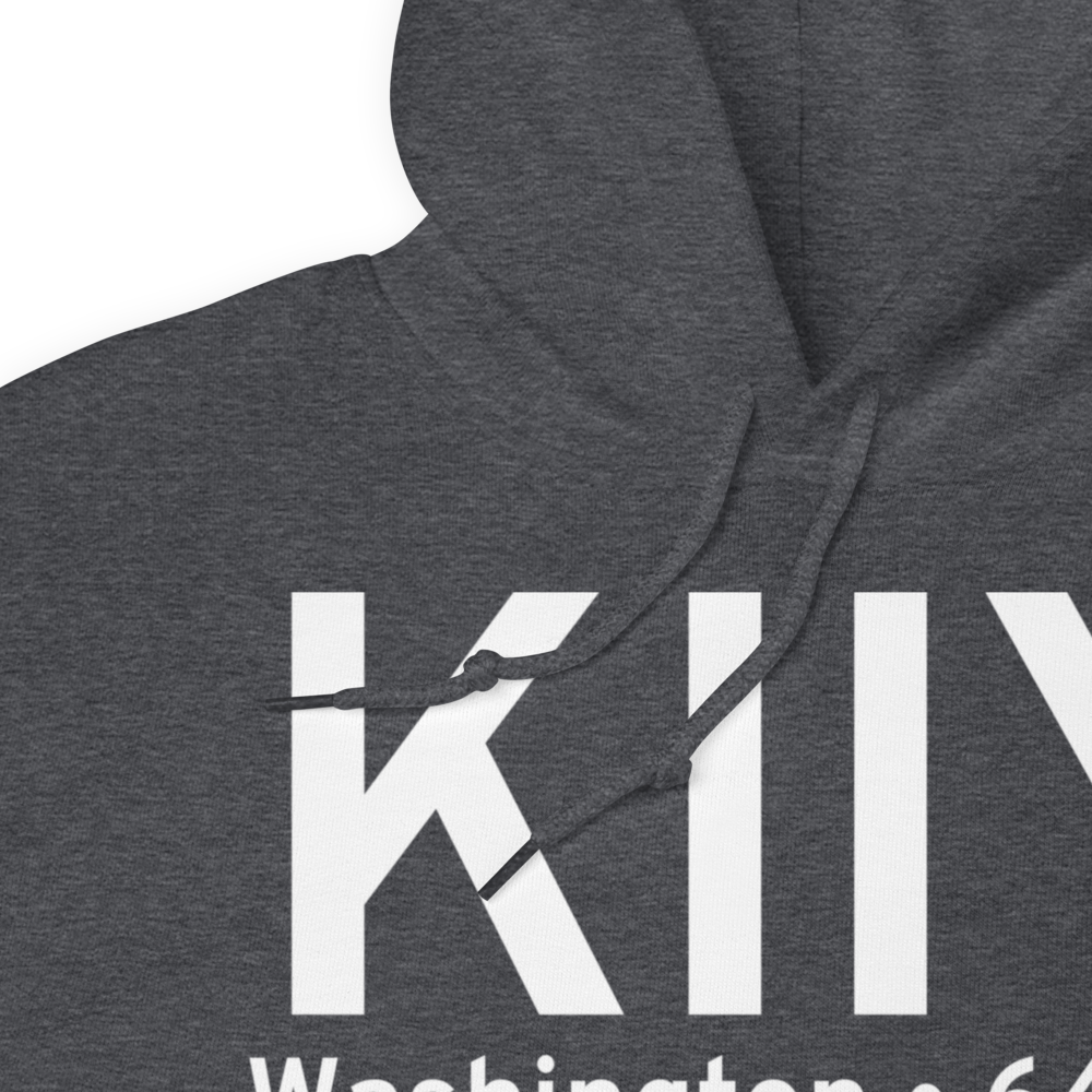 Washington Wilkes County Airport (KIIY) ICAO Hoodie Sweatshirt 