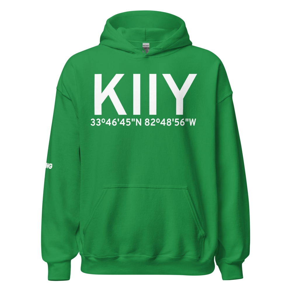 Washington Wilkes County Airport (KIIY) ICAO Hoodie Sweatshirt 