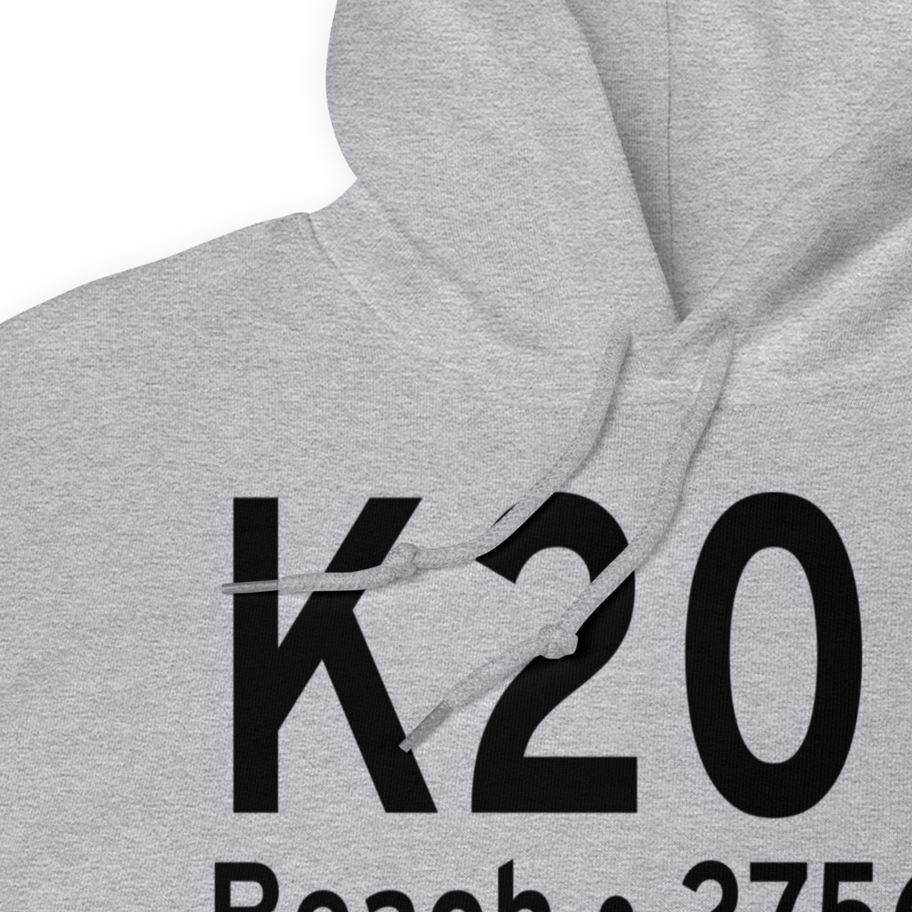 Beach Airport (K20U) ICAO Hoodie Sweatshirt 