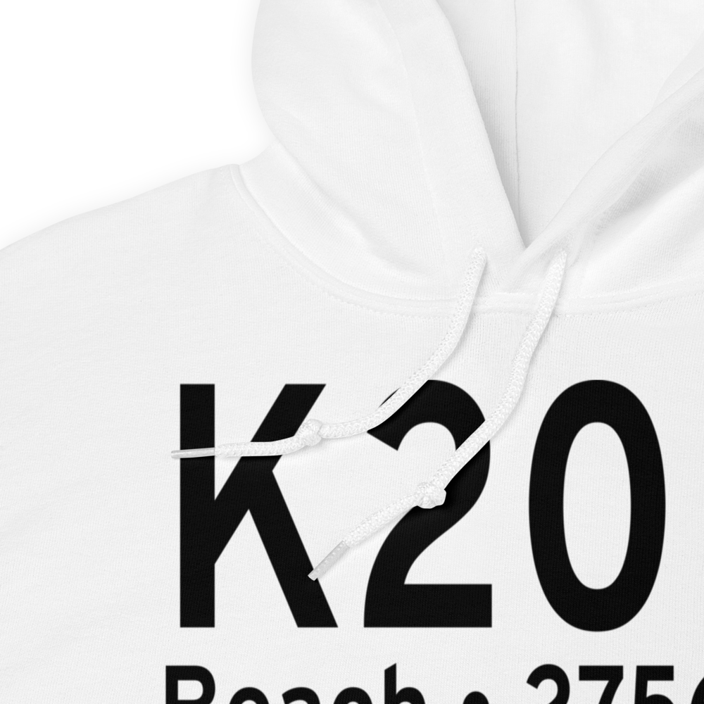 Beach Airport (K20U) ICAO Hoodie Sweatshirt 