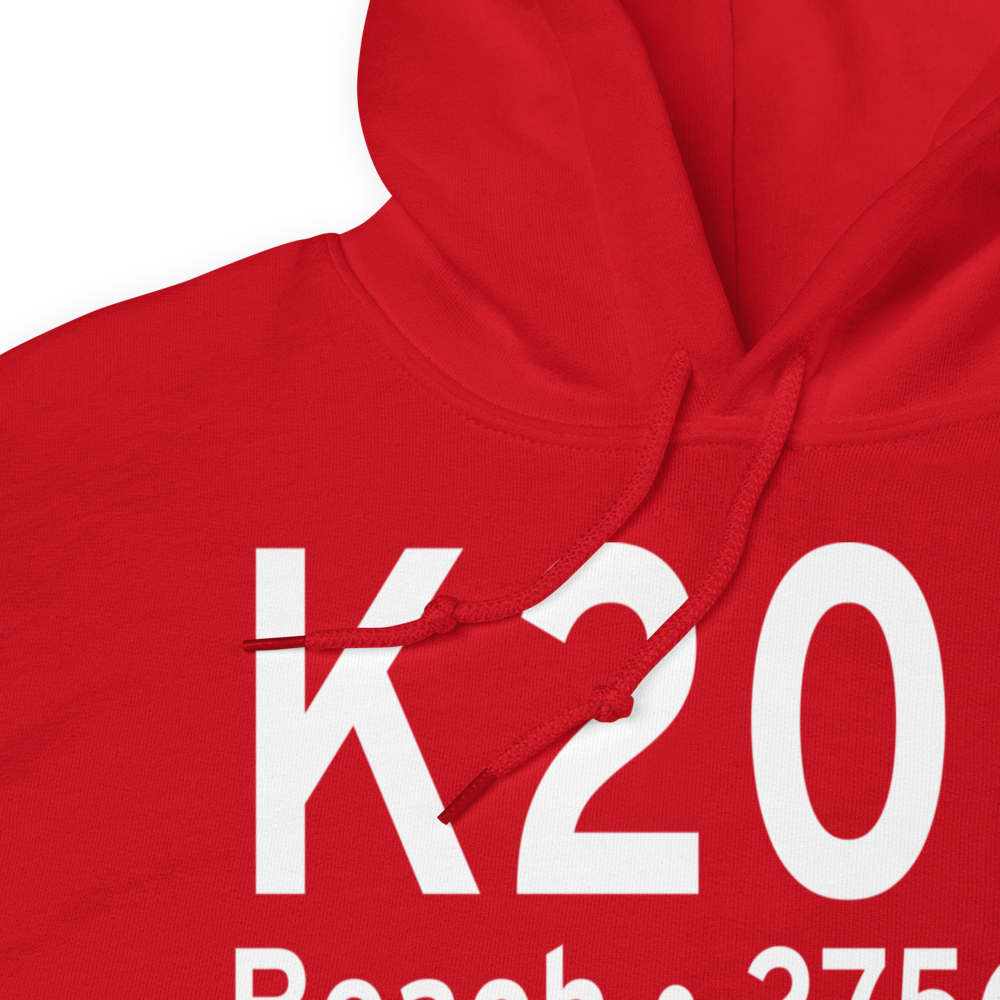 Beach Airport (K20U) ICAO Hoodie Sweatshirt 